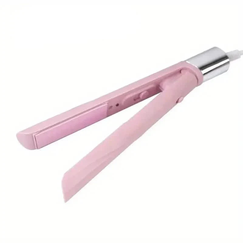 Electric Hair Straightener and Curler with Ceramic Plates DailySale