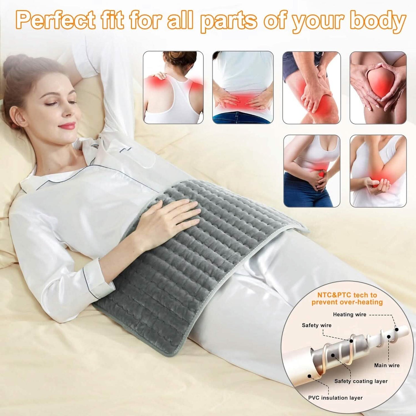 Electric Heating Pads for Body Pain Relief DailySale