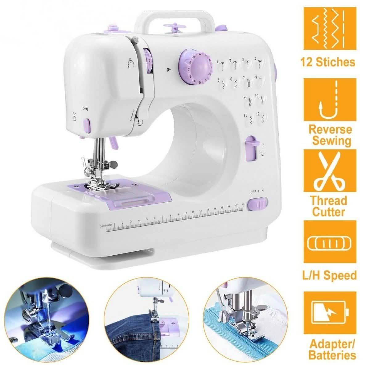 Electric Sewing Machine 12 Stitches with Foot Pedal DailySale
