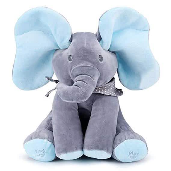 Electronic Talking Singing Blinking Eyes Elephant Plush Toy DailySale