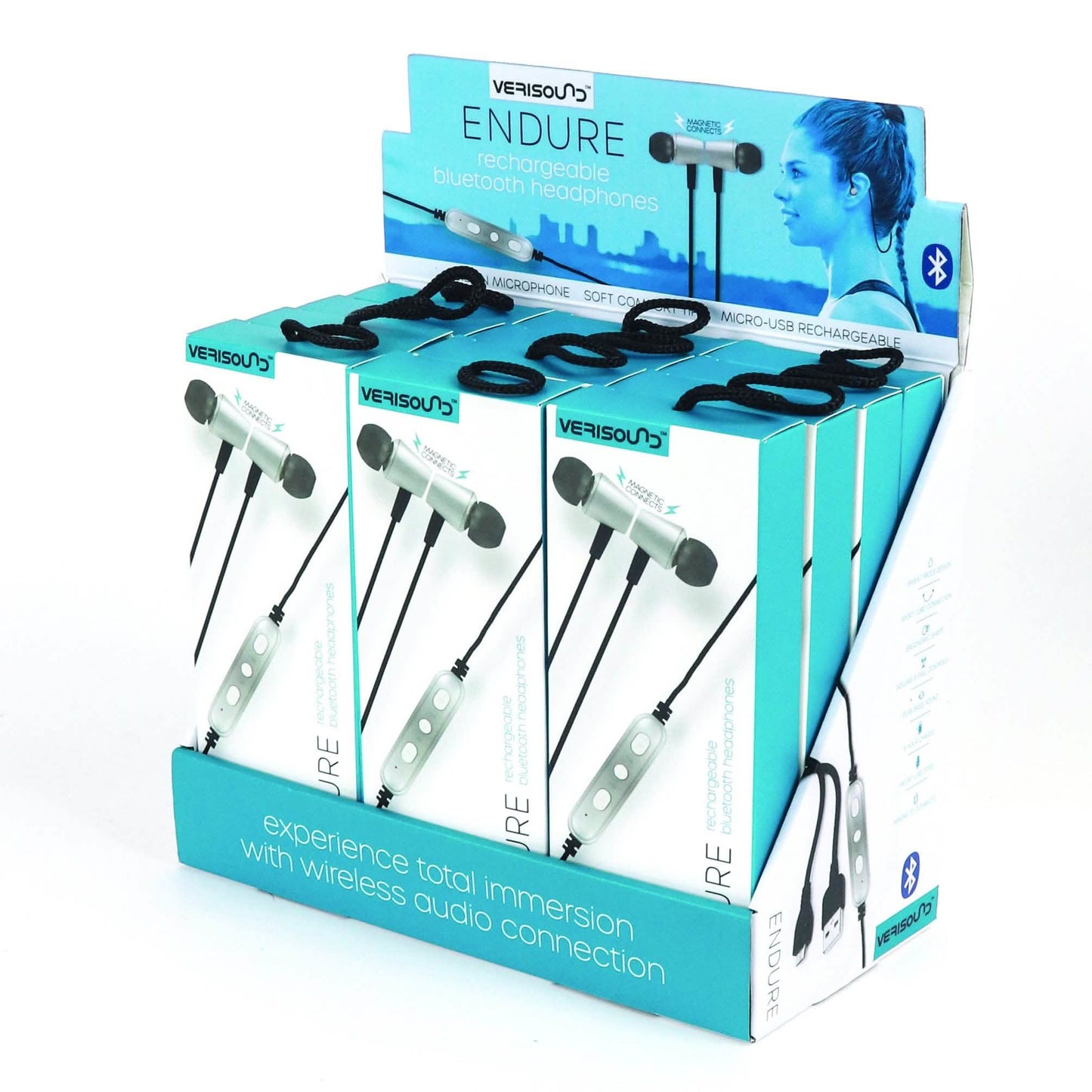 ENDURE Rechargeable Bluetooth Headphones DailySale