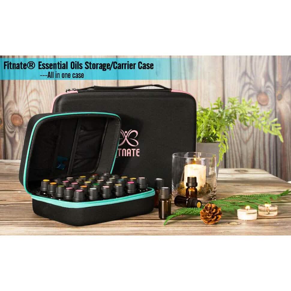 Essential Oils Storage for 30 Bottles Carrying Case+Oil Bottle Opener Cap Labels DailySale