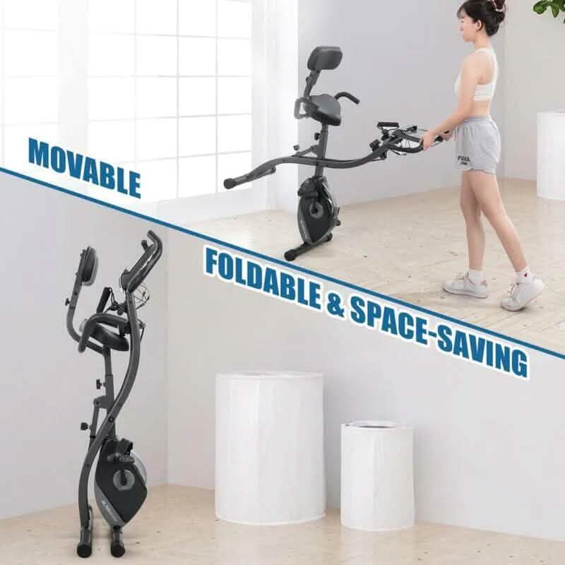 Exercise Stationary Folding Bike DailySale