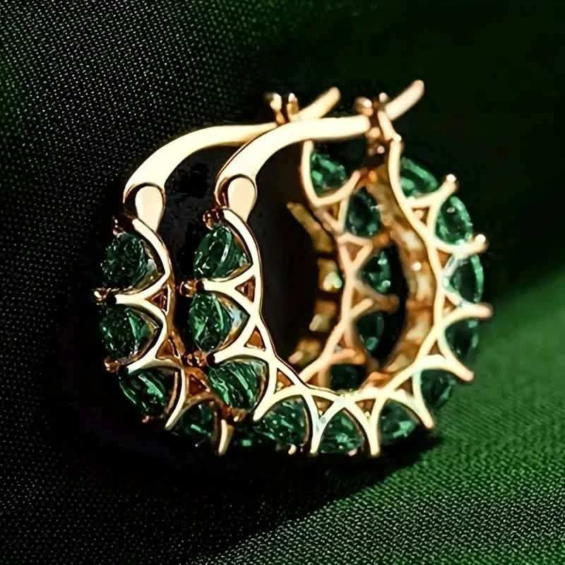Exquisite Zirconia Hoop Earrings DailySale