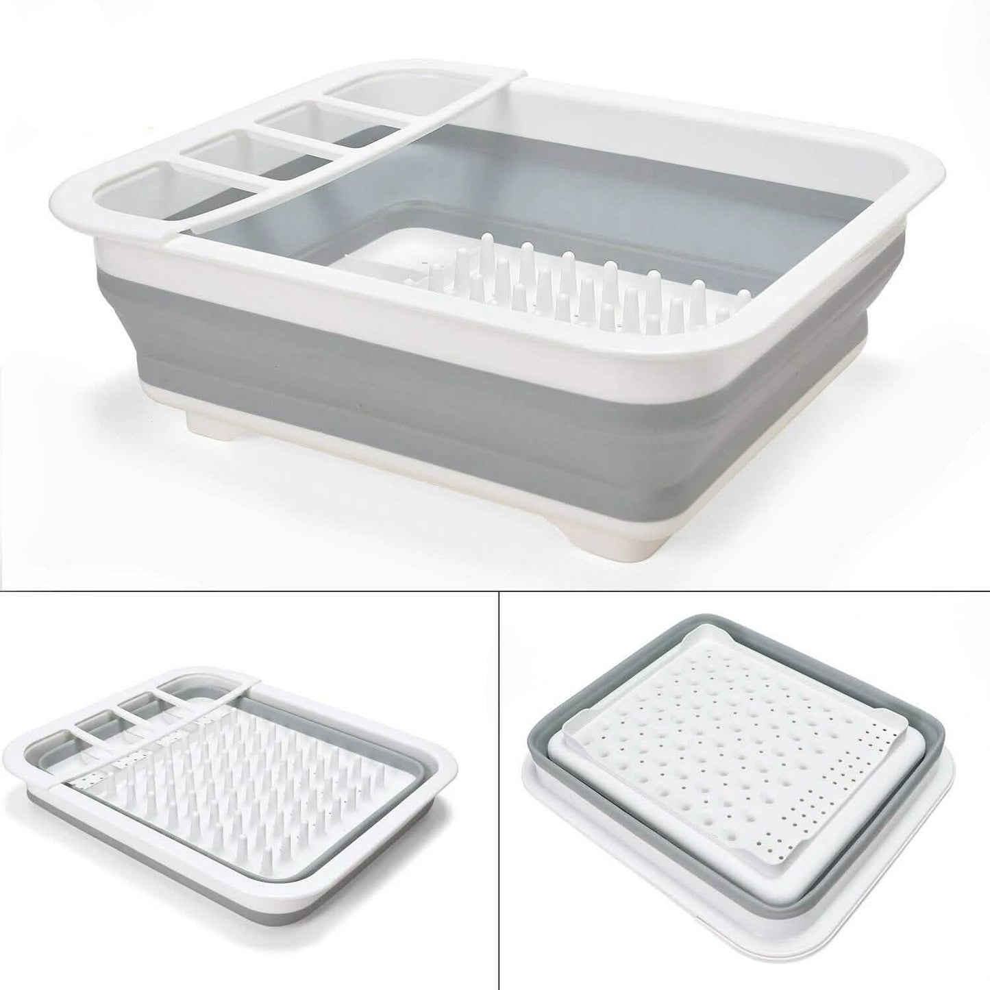 Extra Large Dish Drying Rack with Utensil Holder DailySale