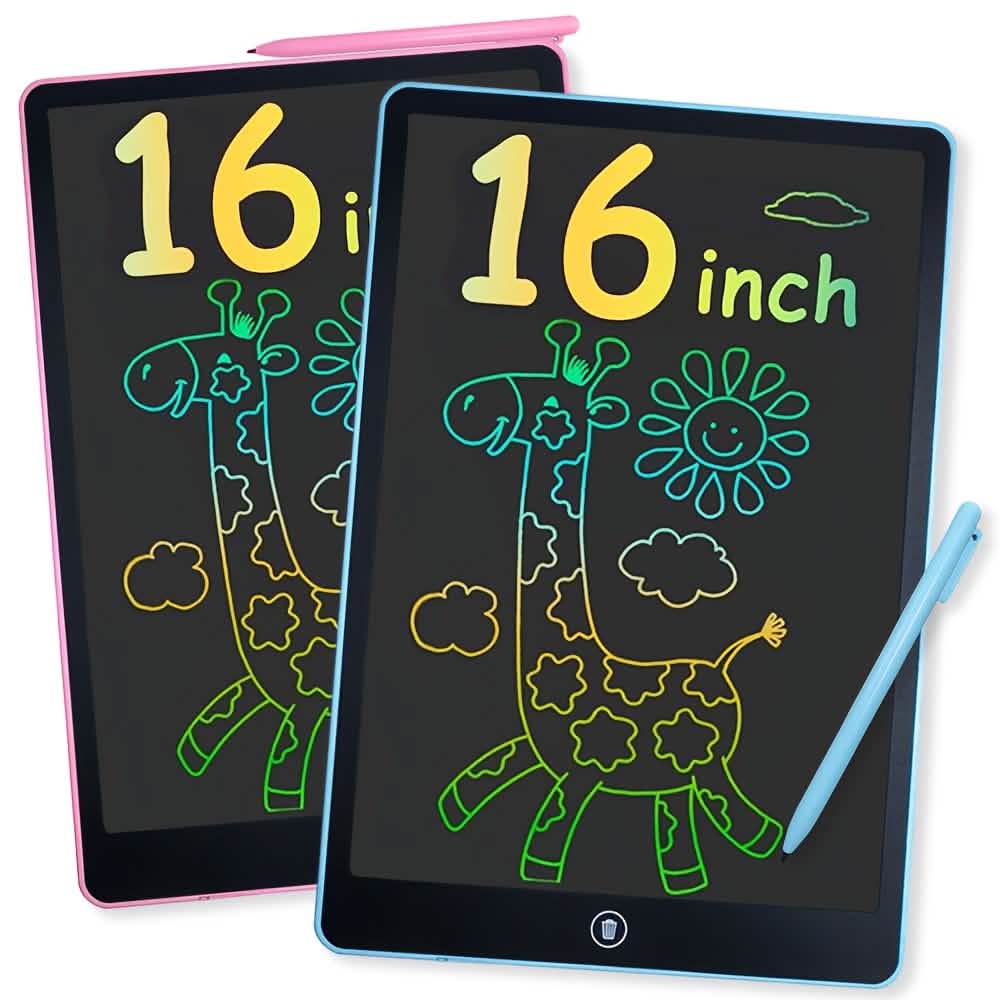 Digital LCD Writing Tablet with Stylus Pen – Reusable Wipeable Dry-Erase Doodle & Drawing Board DailySale