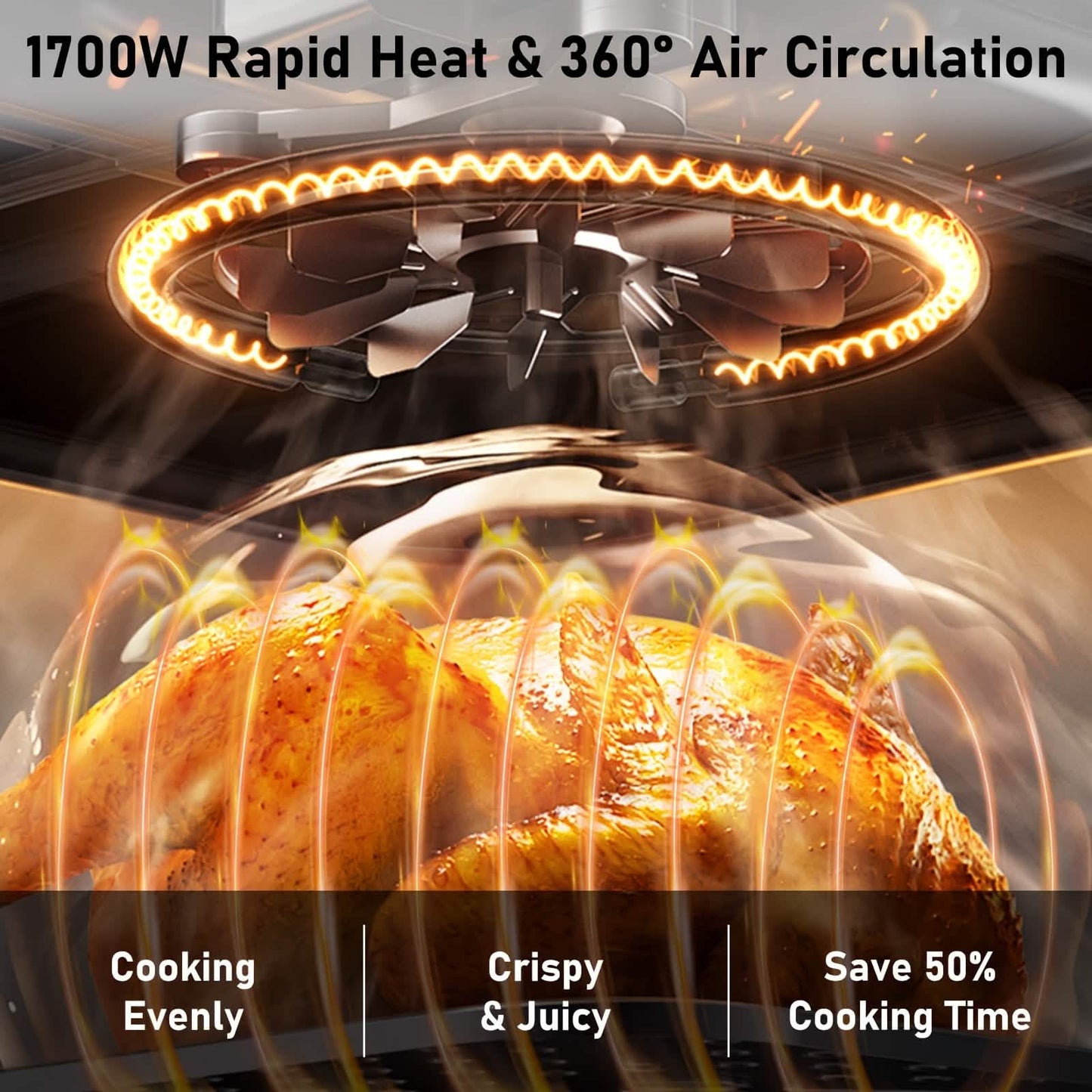12QT 12-in-1 Smart Air Fryer Oven DailySale