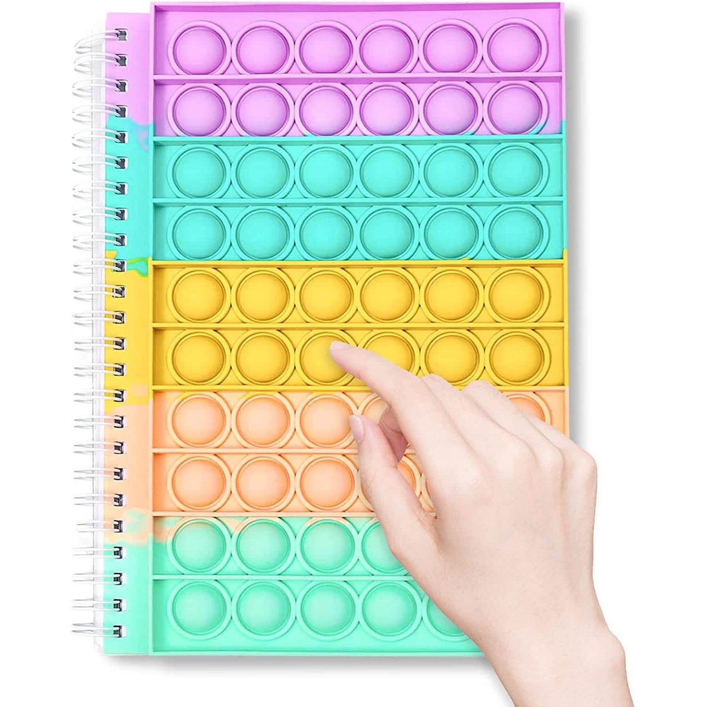 Fidget Spiral Notebook Push Pop Bubble Fidget Sensory Toy DailySale