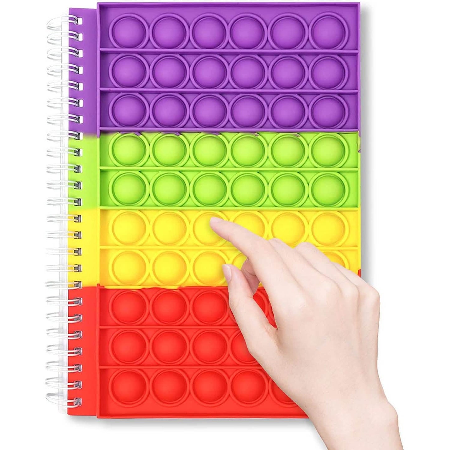 Fidget Spiral Notebook Push Pop Bubble Fidget Sensory Toy DailySale