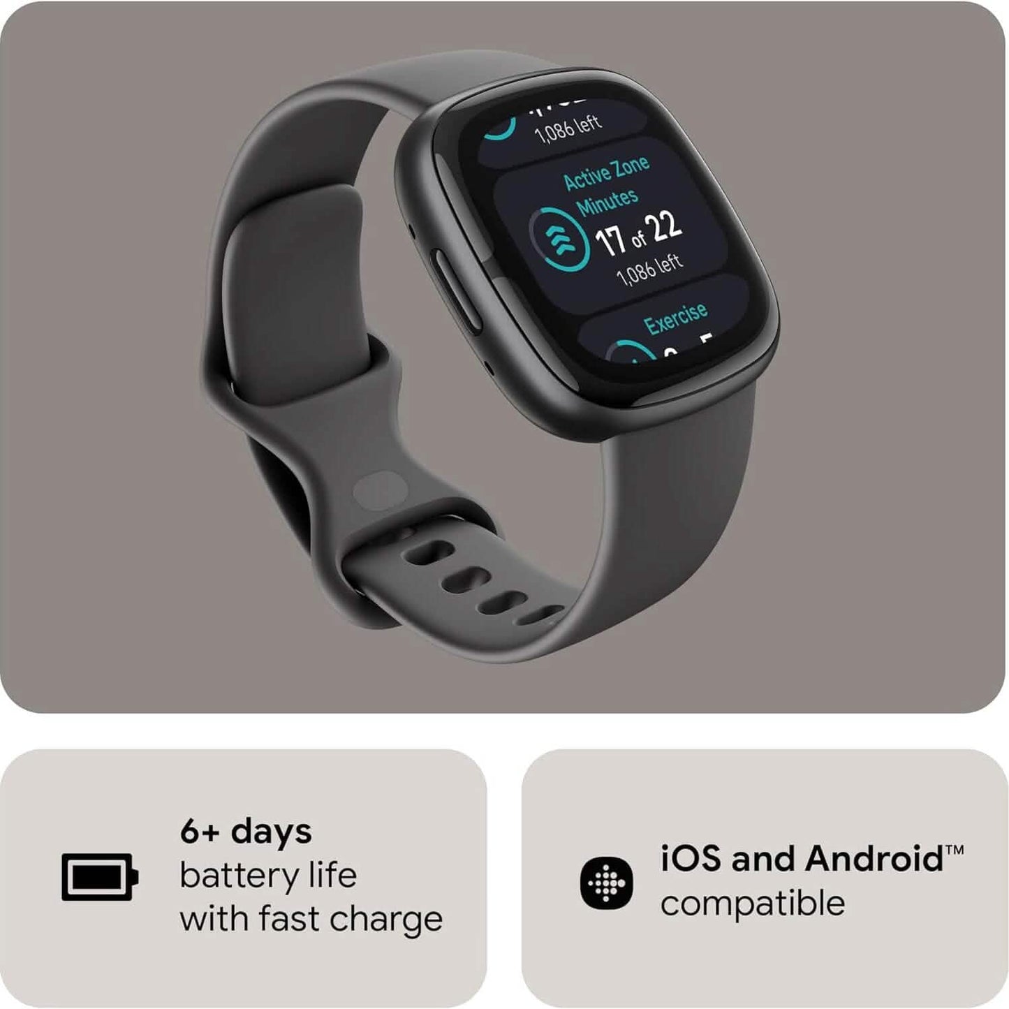 Fitbit Sense 2 Advanced Health and Fitness Smartwatch (Refurbished) DailySale