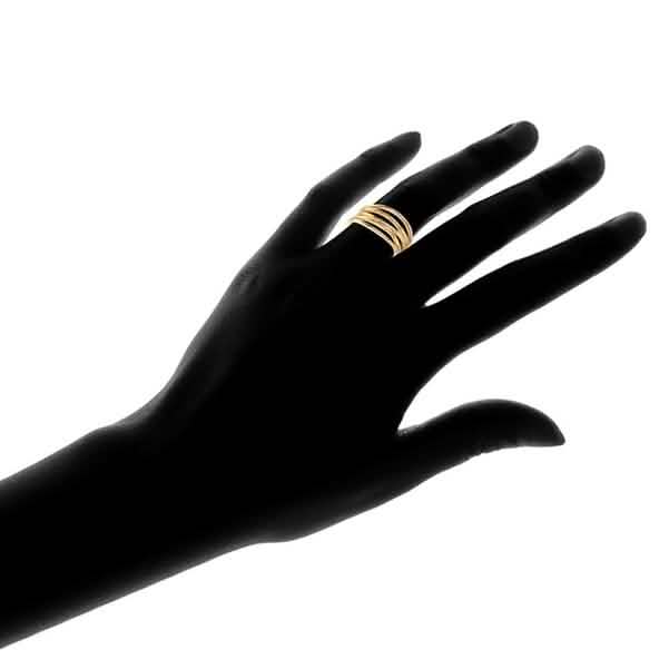 Five Layer Stack Ring in 18K Gold Plating - Assorted Sizes DailySale