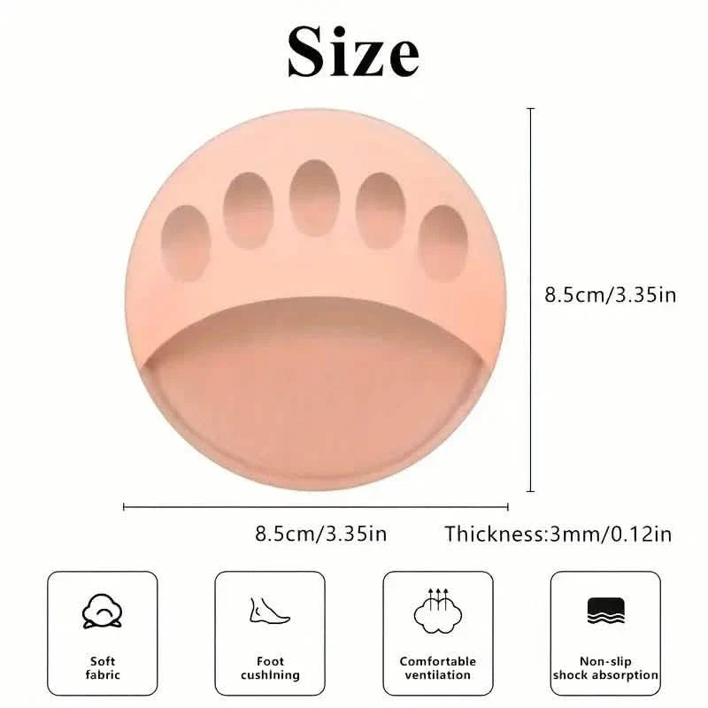 Five-Toe Forefoot Pads For Women High Heels, Shock Absorption Half Insoles, Toe Pad Inserts DailySale