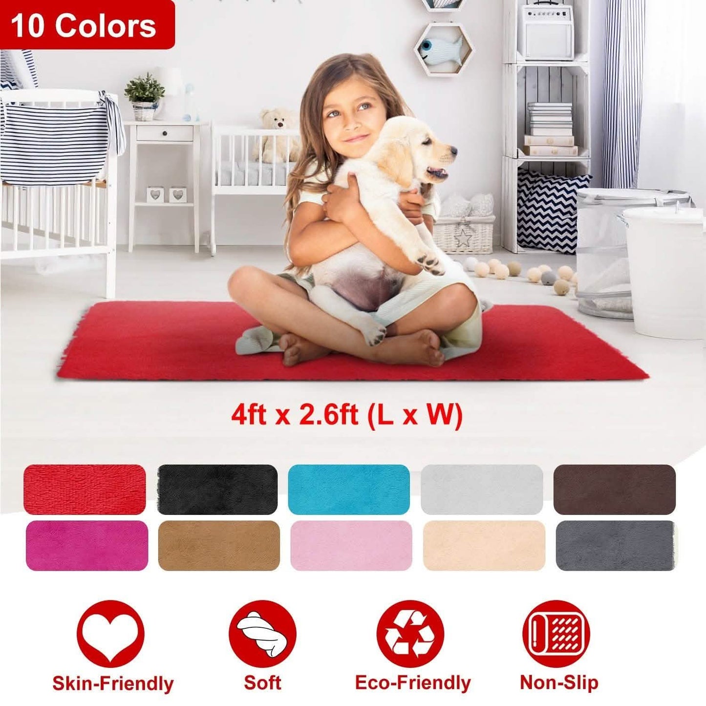 Fluffy Bedroom Anti-Skid Rug DailySale