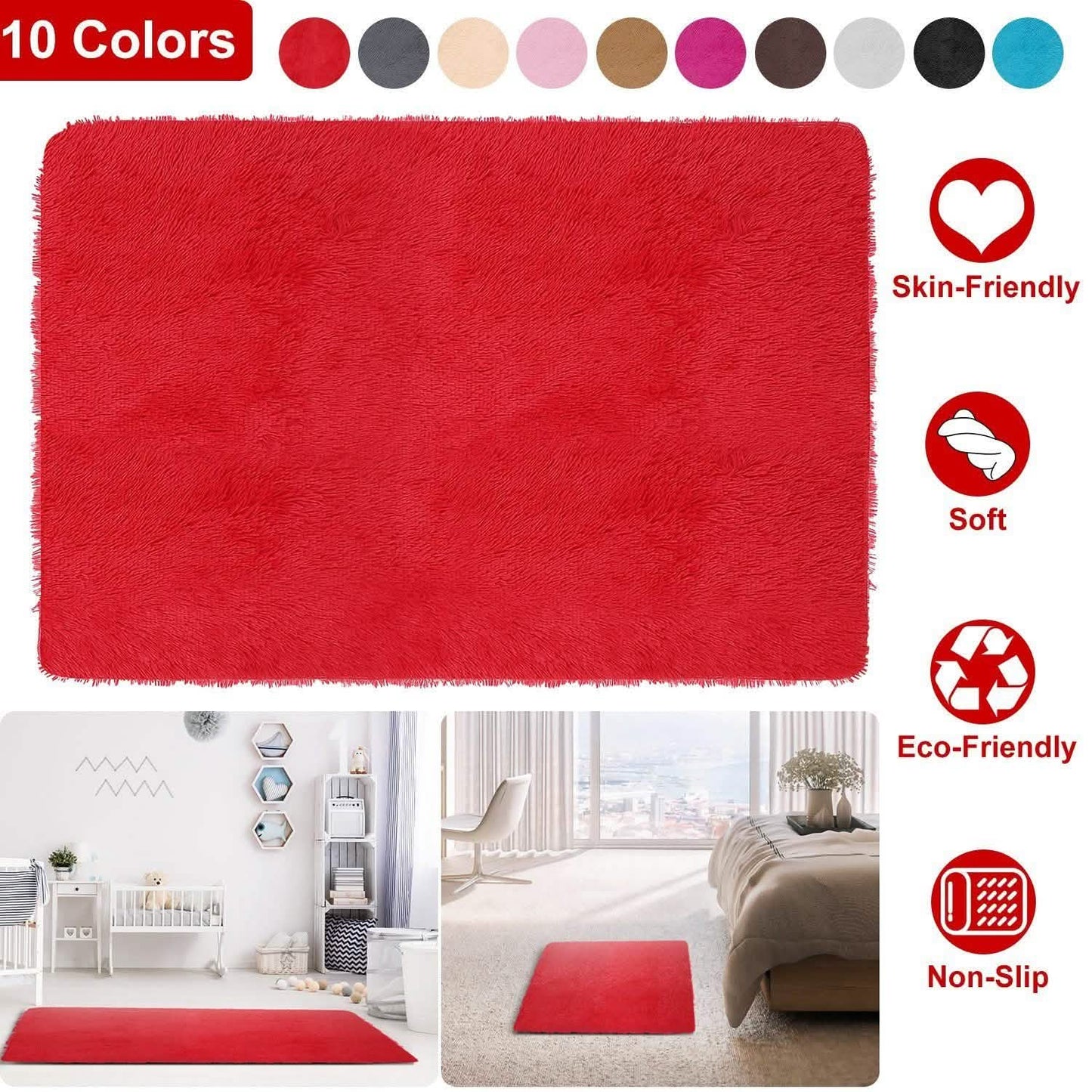 Fluffy Bedroom Anti-Skid Rug DailySale