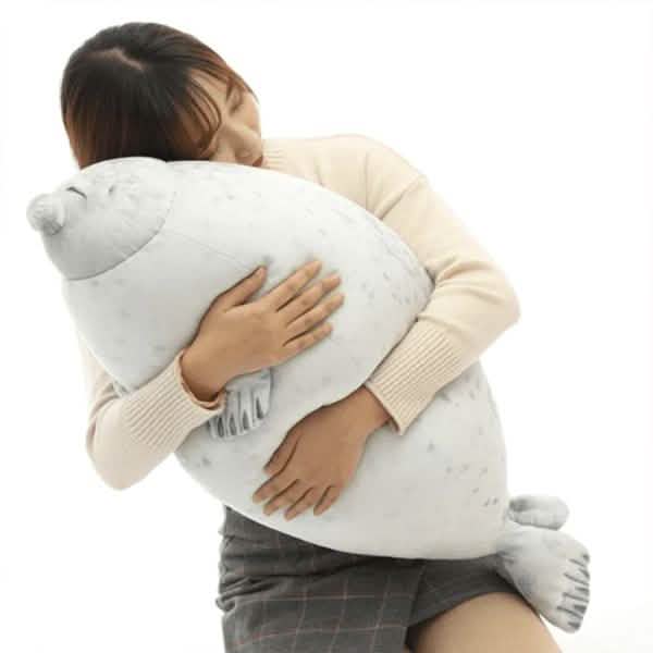 Fluffy Plush Seal Pillow DailySale