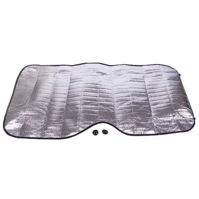 Fold-Up Reflective Windshield Sun Shade with Suction Cups DailySale