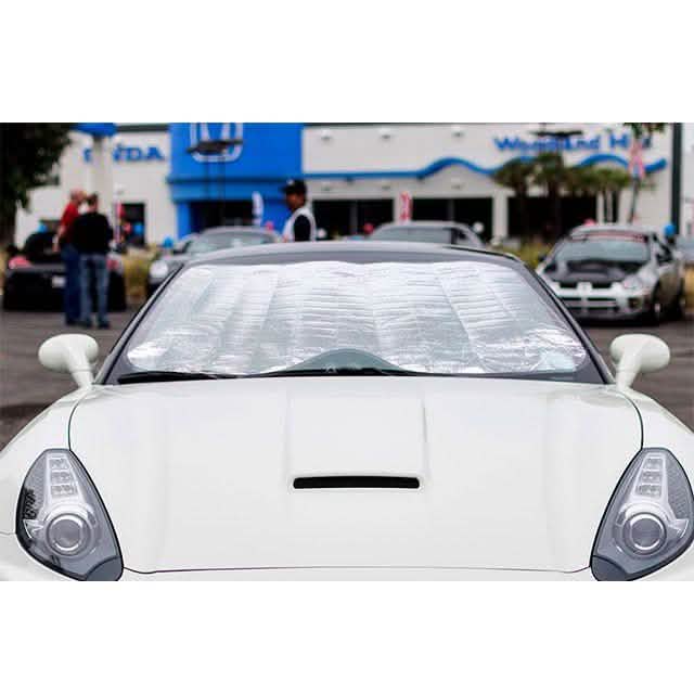 Fold-Up Reflective Windshield Sun Shade with Suction Cups DailySale