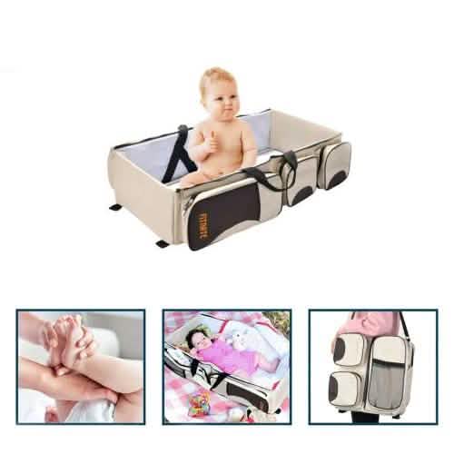 Foldable 3-in-1 Tote Bag Baby Bed Changing Station Travel Carrycot DailySale