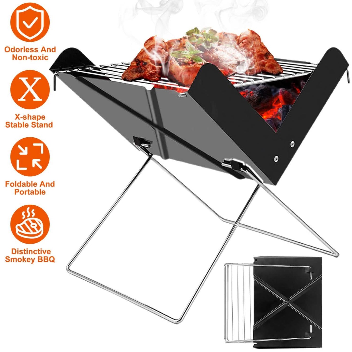 Foldable BBQ Grill DailySale