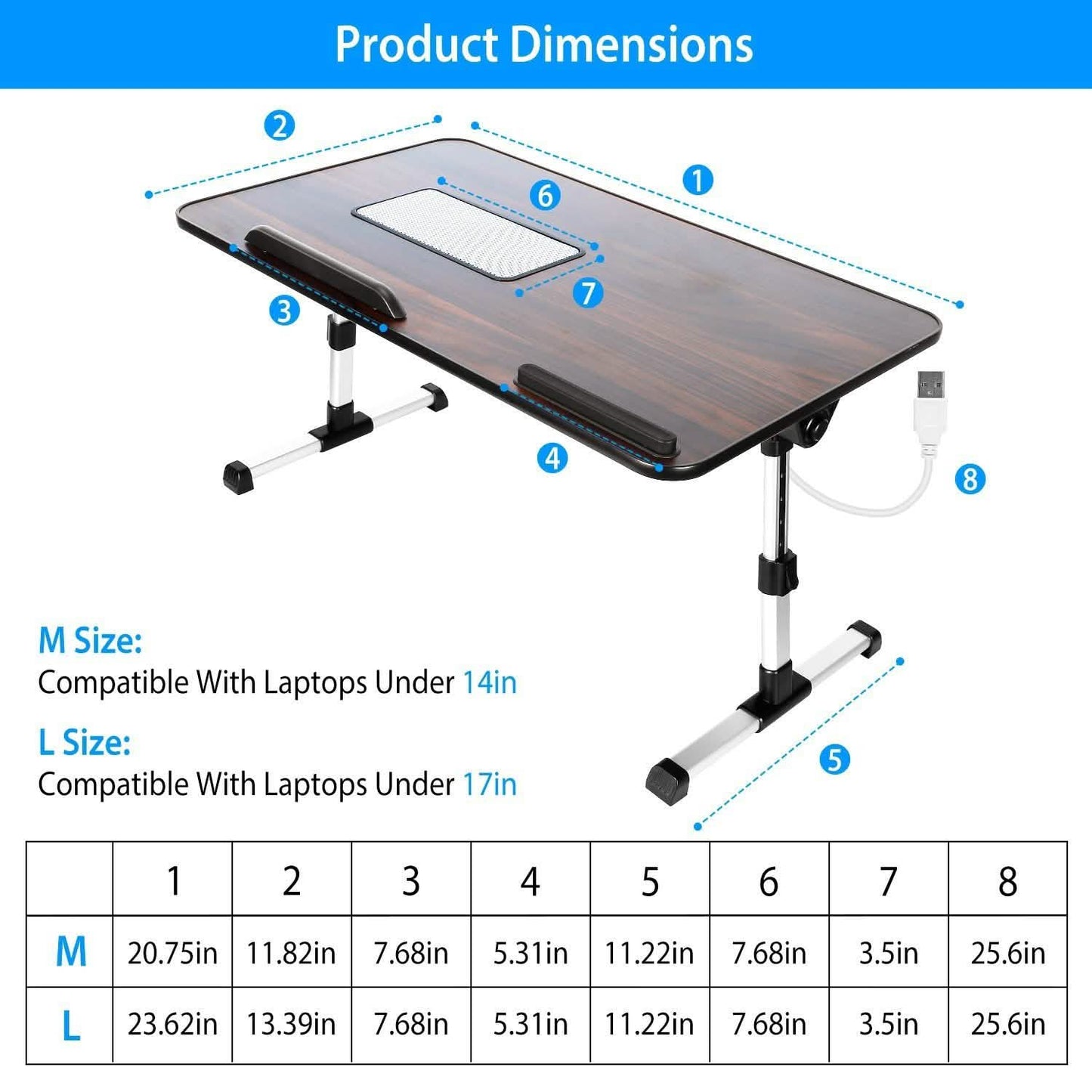 Foldable Laptop Stand Desk Height DailySale