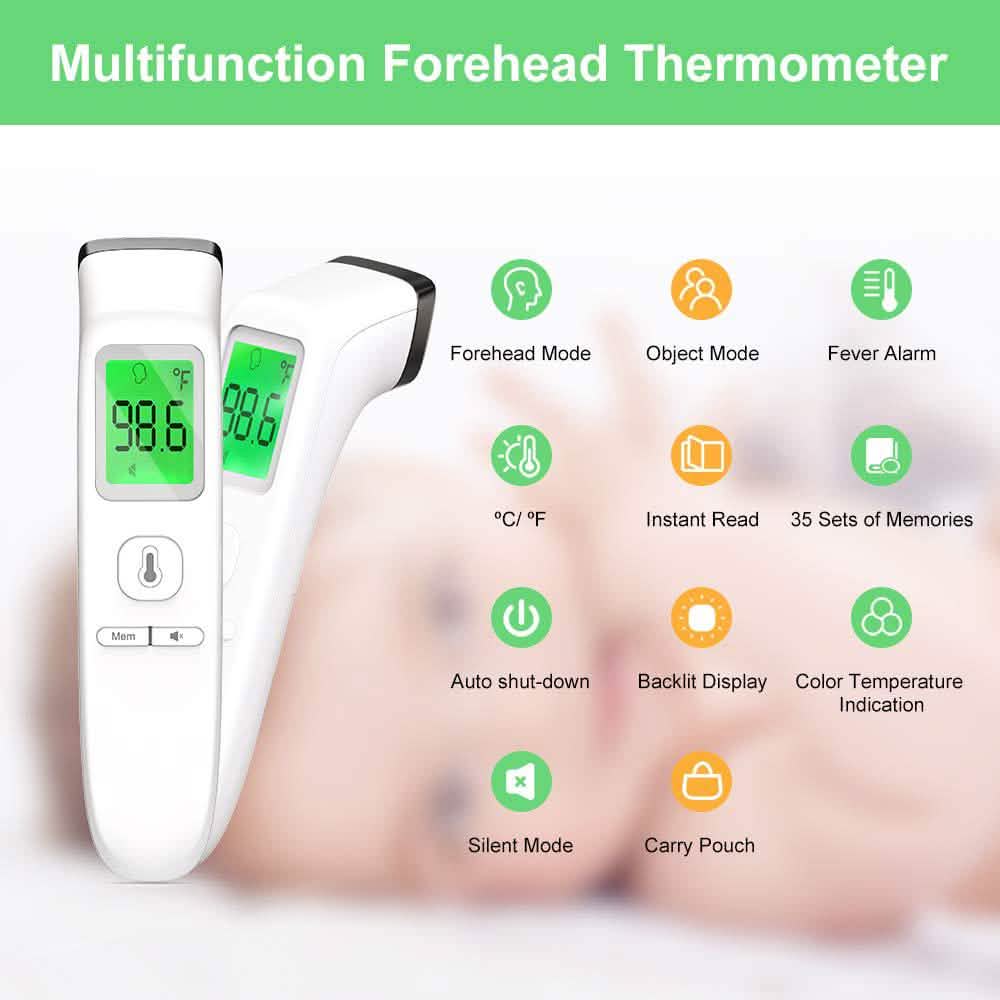 Forehead Thermometer Non-Contact Infrared Thermometer FC-IR200 DailySale