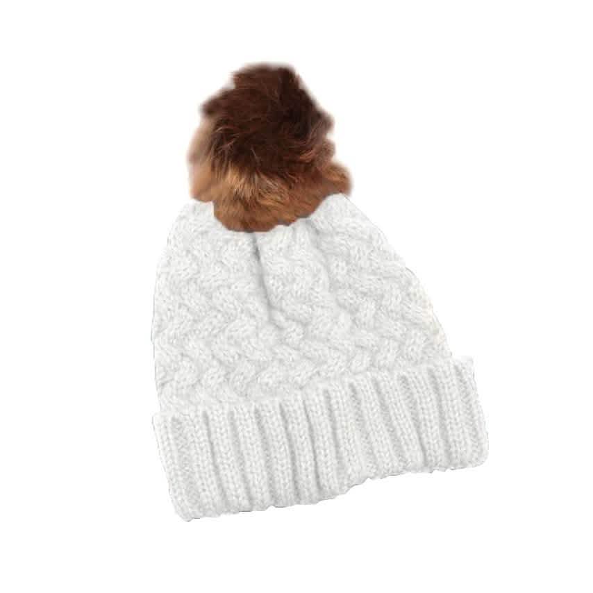 Fur Pom-Pom Toque DailySale