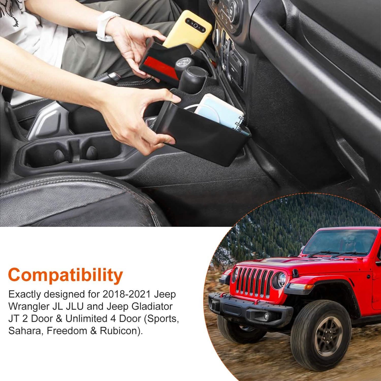 Gear Shift Console Side Tray DailySale