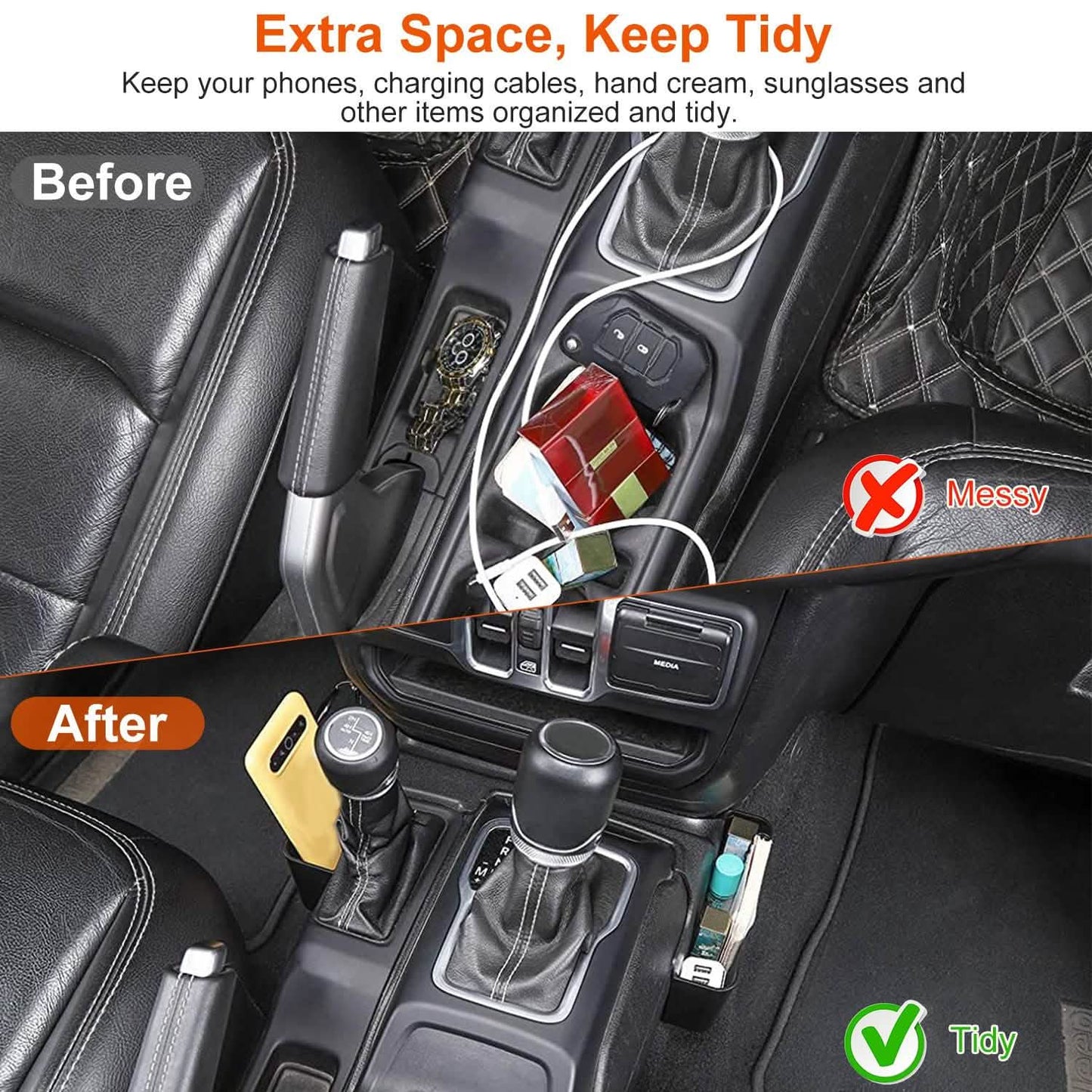 Gear Shift Console Side Tray DailySale