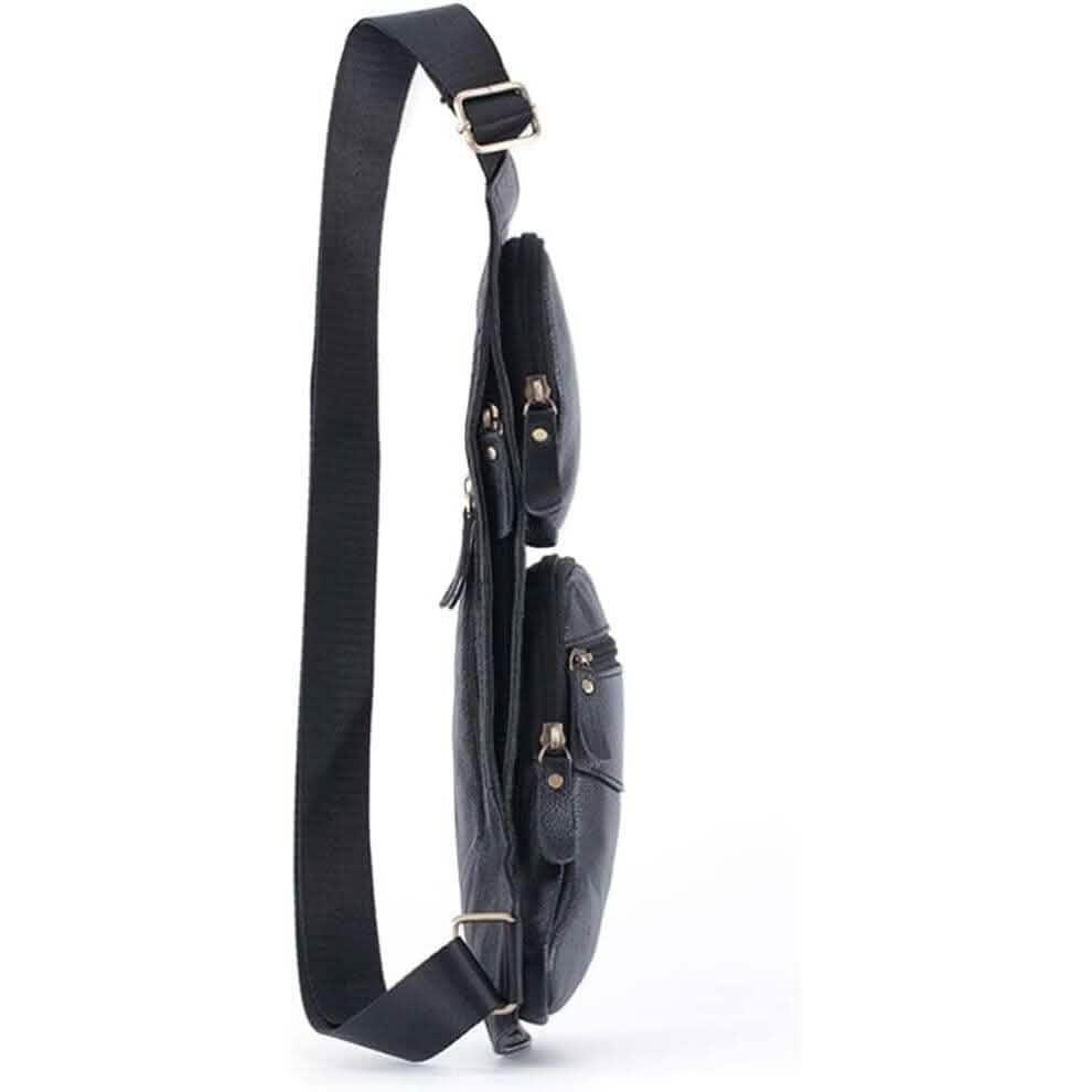 Genuine Leather Chest Bag For Men Leather Shoulder Bag Personality Messenger Bag Casual Bag DailySale