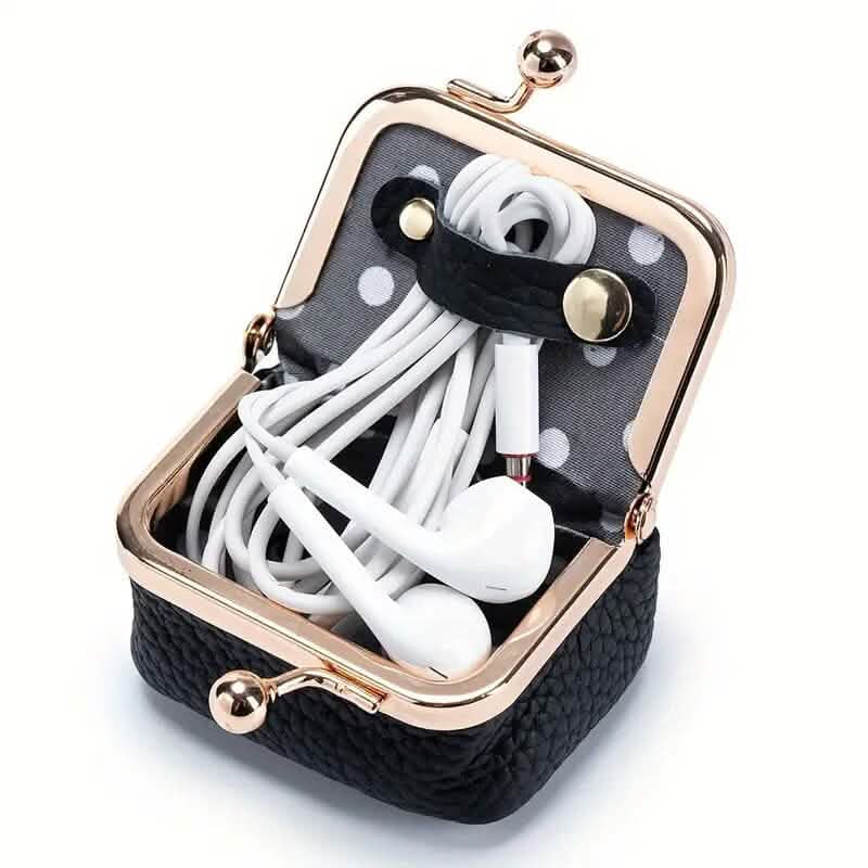 Genuine Leather Vintage-Inspired Coin Purse with Kiss Lock DailySale