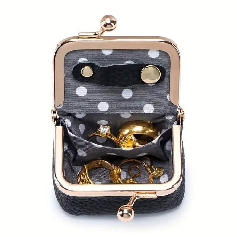 Genuine Leather Vintage-Inspired Coin Purse with Kiss Lock DailySale