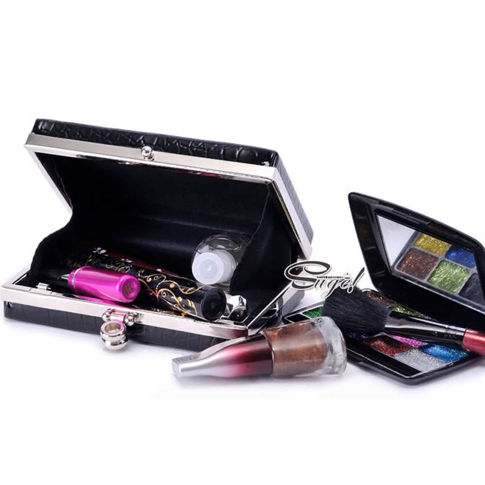 Glambag Shiny Exotic Croc Frame Clutch DailySale