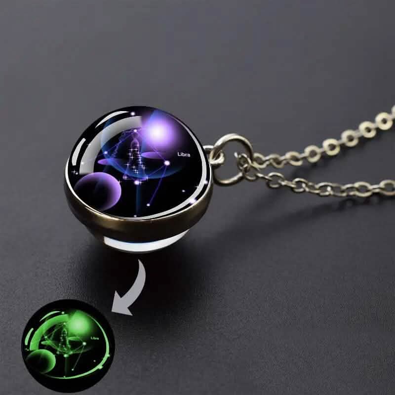 Glow-in-the-Dark Zodiac Pendant Necklace DailySale