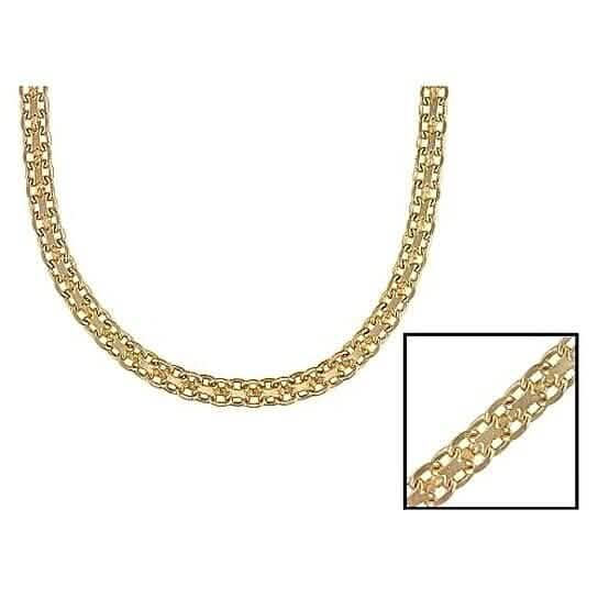 Gold Filled High Polish Finish Bismark Chain 20'' DailySale