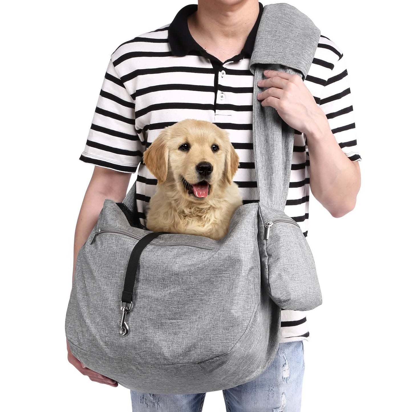 Hands-Free Adjustable Strap Pet Sling Carrier DailySale