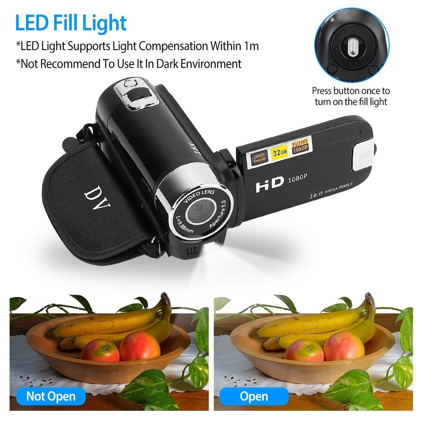 HD 1080P Digital Video Camcorder 16x Zoom DV Camera DailySale