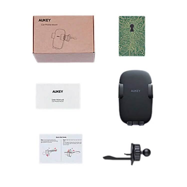 HD-C58 Car Phone Holder with Stronger Vent Clip Hands, Aura Black DailySale