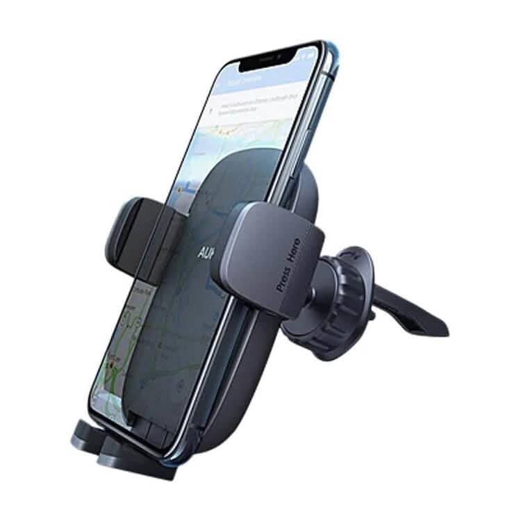 HD-C58 Car Phone Holder with Stronger Vent Clip Hands, Aura Black DailySale