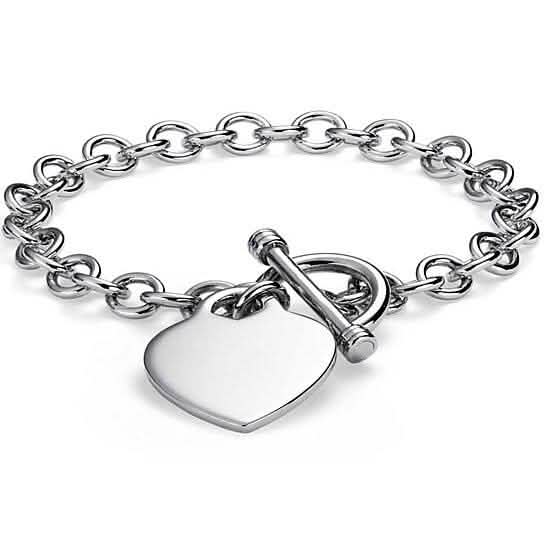 Heart Charm Toggle Bracelet DailySale