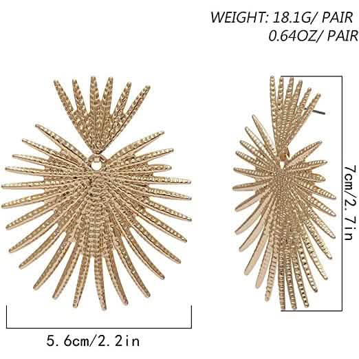 Heart Dangle Earrings Studs Gold Star Statement Earrings DailySale