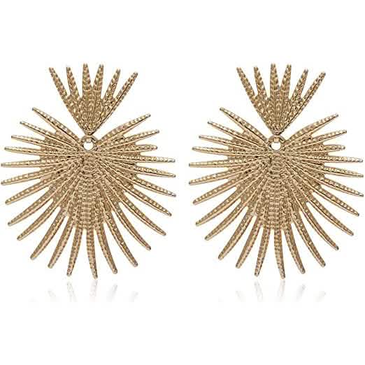 Heart Dangle Earrings Studs Gold Star Statement Earrings DailySale