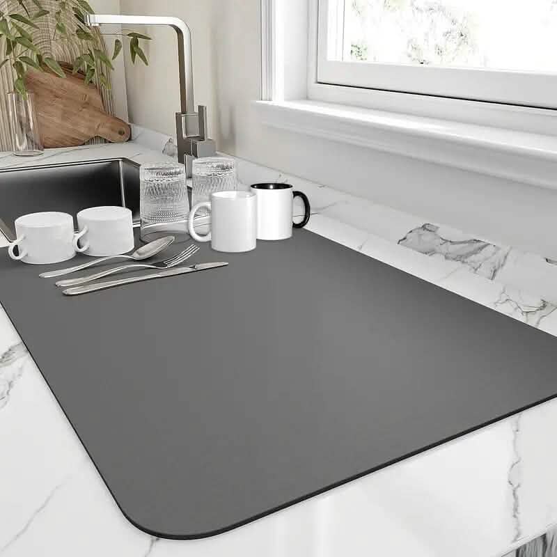 Heat Resistant Drainer Mat with Non-Slip Rubber Back DailySale