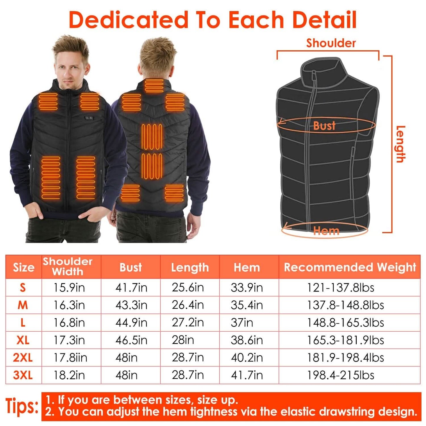 Heated Vest Electric USB Jacket with 3 Temperature Levels DailySale