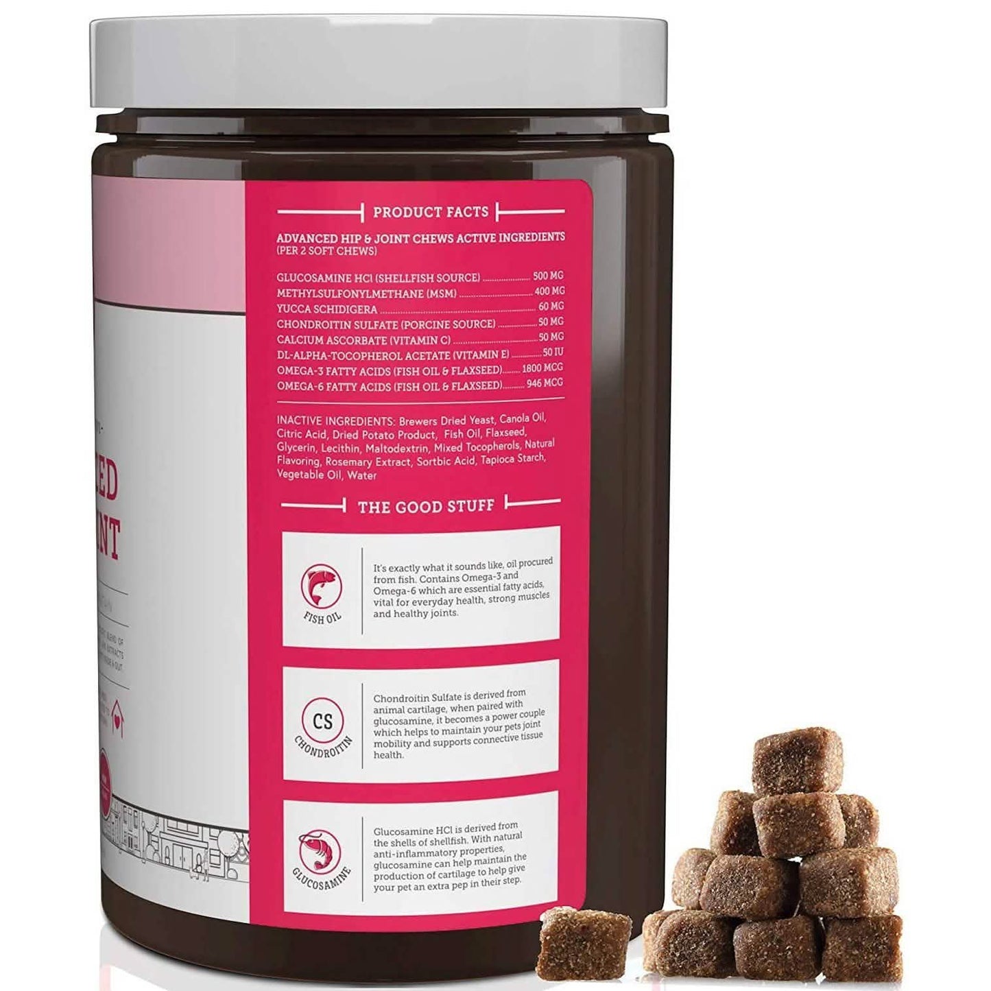 Hip and Joint Advanced Level 2 Formula All Natural Glucosamine Supplement for Dogs and Cat DailySale