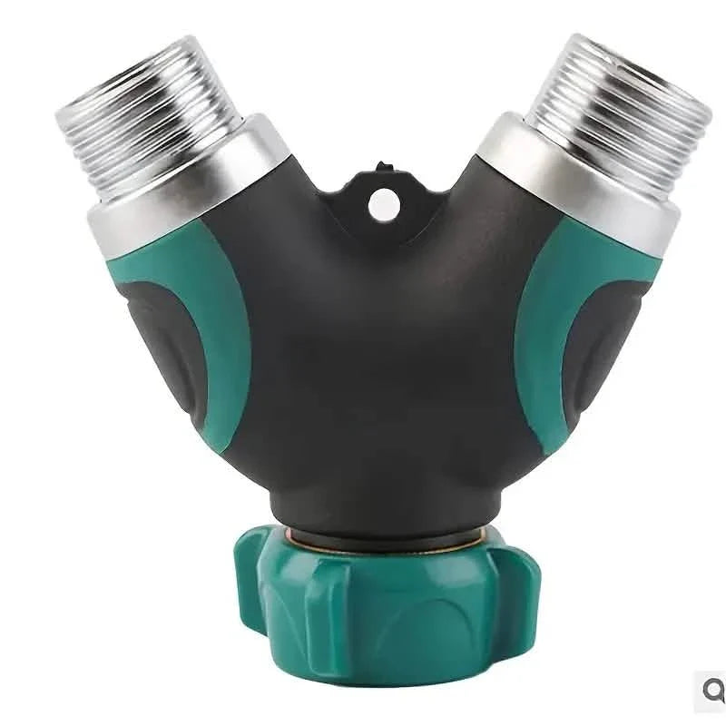 Hose Splitter 2 Way 3/4" Faucet Y Connector with Shut-off Valve DailySale