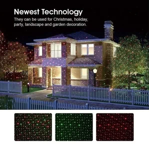 Hot Outdoor Indoor Waterproof Green & Red Laser Projector Light DailySale