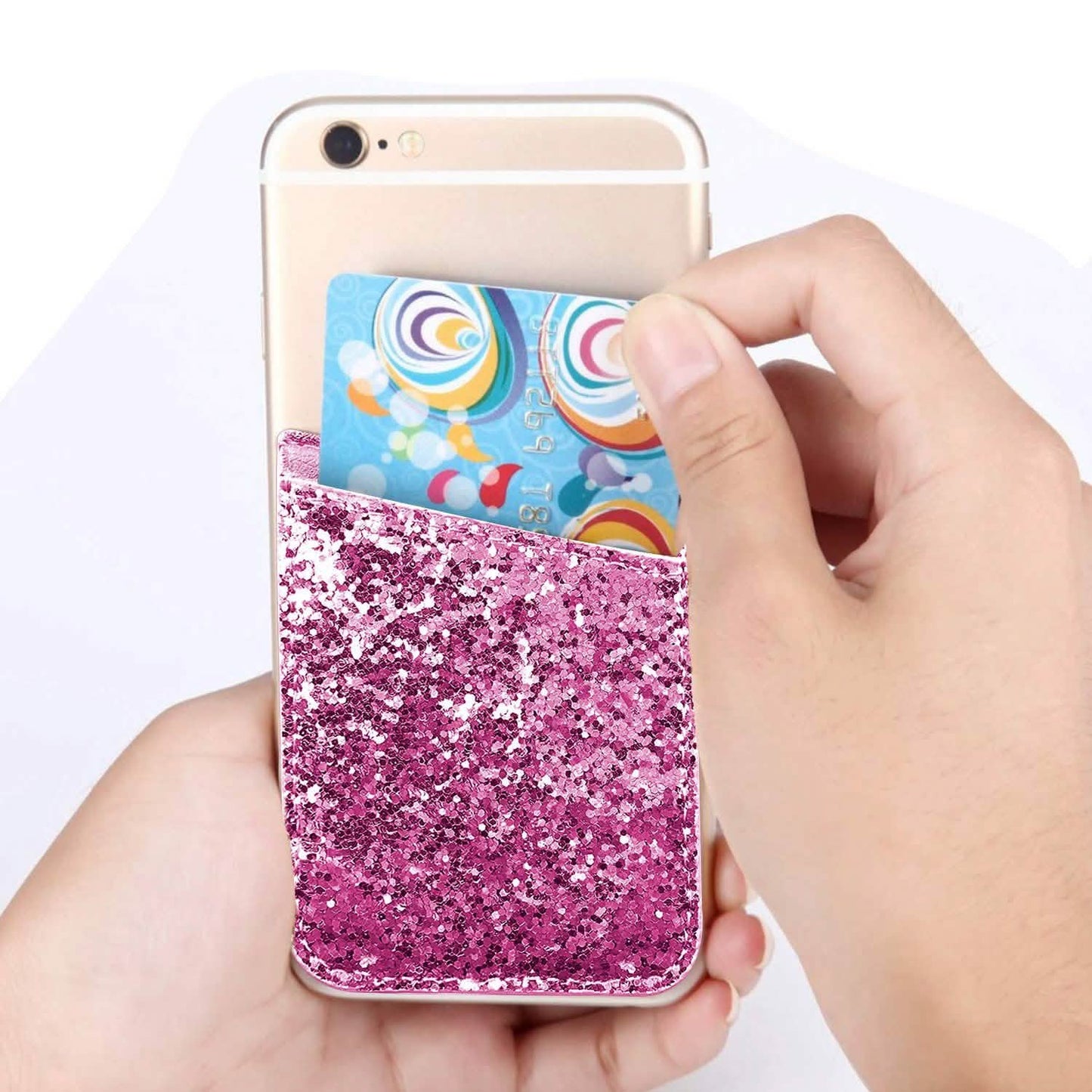 iFab Stick-On ID, Credit Card Wallet Phone Case for iPhone, Android Smartphones DailySale