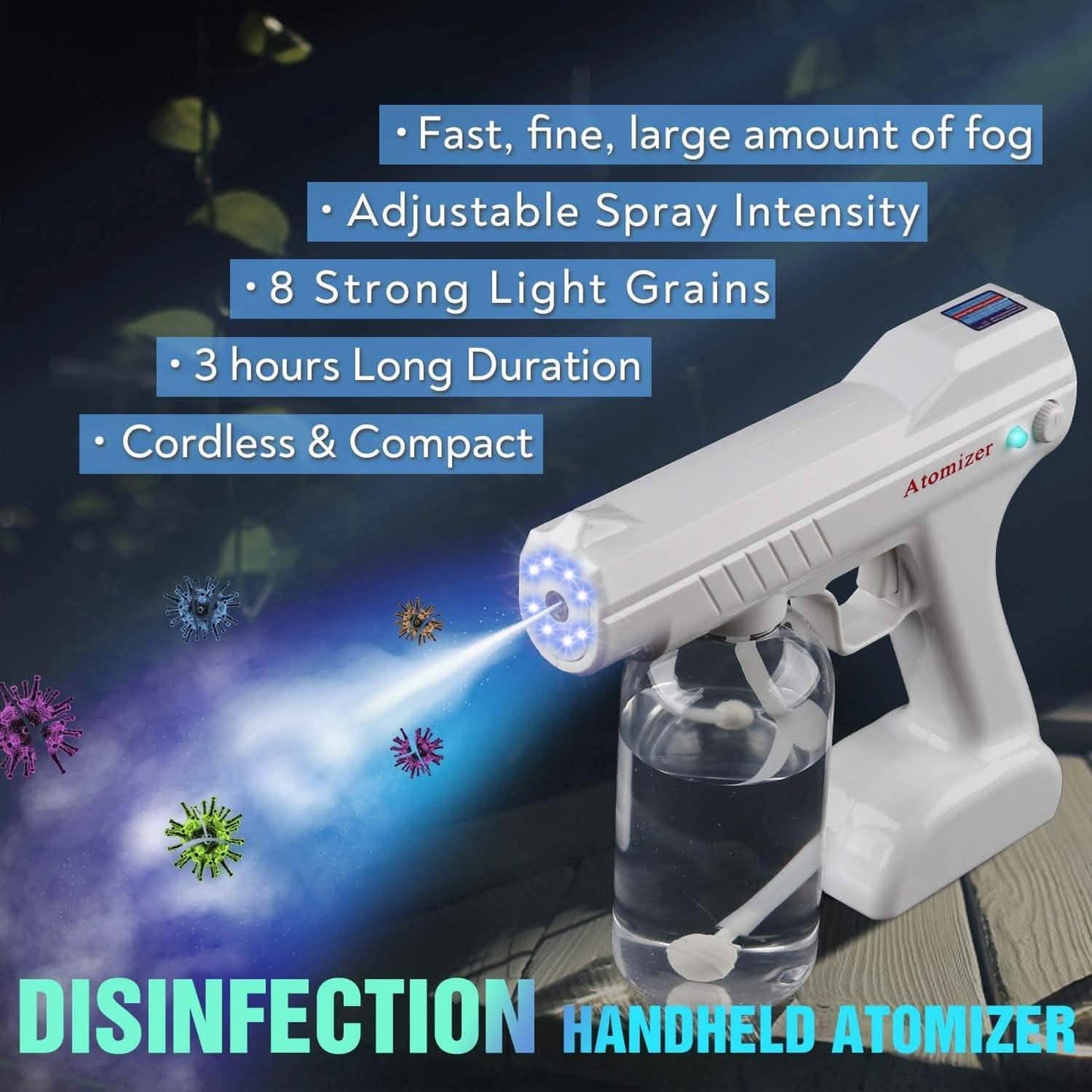 IFLOVE Disinfectant Electrostatic Sprayer Handheld Nano Atomizer DailySale