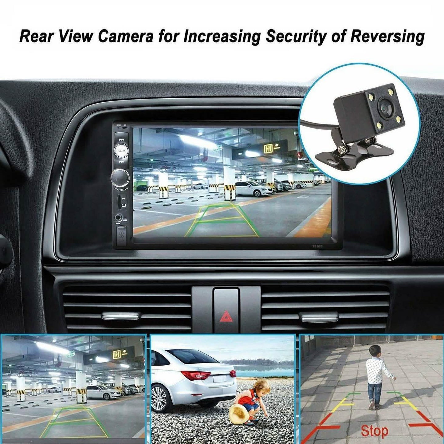 iMountek 7 Inches Universal Wireless Car MP5 Player with Rear View Camera DailySale