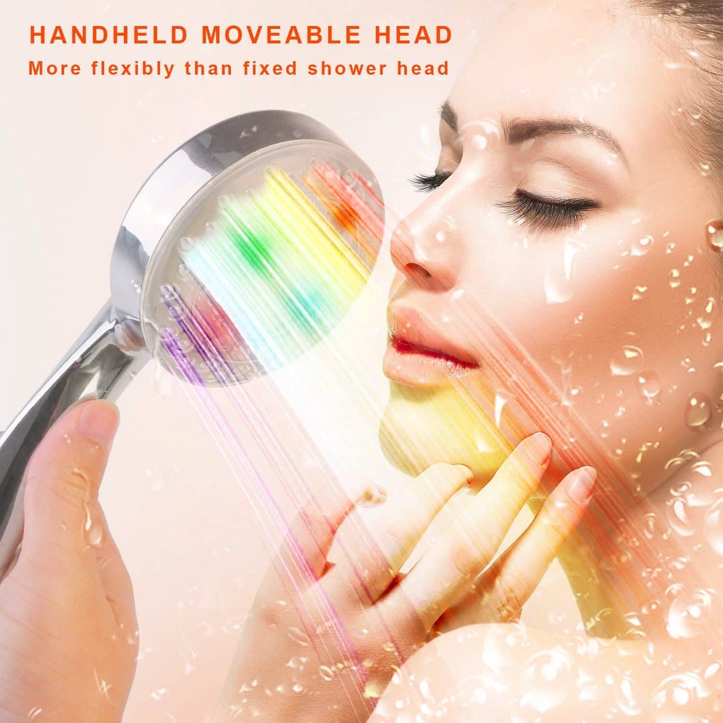 iMounTEK Color-Changing Hydropower LED Shower Head DailySale